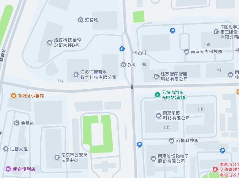 南京本社ロケーションマップ：スマートシティソフトウェア産業基地 D棟